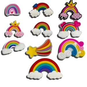 Princess Rainbows Shoe Charms |  Charms & Jibbitz
